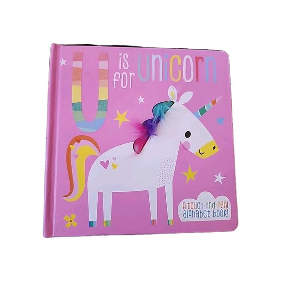 U Is for Unicorn Board Books Make Believe Ideas Ltd A Touch Feel Alphabet Book - Picture 1 of 7